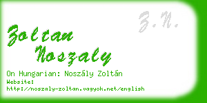 zoltan noszaly business card